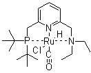 结构式 CAS# 863971-62-4, 羰基氢化[6-(二叔丁基膦甲基)-2-(N,N-二乙基氨基甲基)吡啶]氯化钌