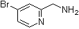 结构式 CAS# 865156-50-9, 4-溴-2-吡啶甲胺