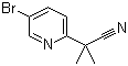 structure of CAS# 871239-58-6, 2-(5-Bromopyridin-2-yl)-2-methylpropionitrile