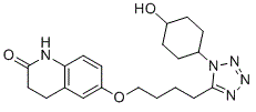structure of CAS# 87153-04-6, transhydroxycilostazol;6-[4-[1-(4-hydroxycyclohexyl)tetrazol-5-yl]butoxy]-3,4-dihydro-1H-quinolin-2-one