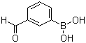 structure of CAS# 87199-16-4, 3-Formylphenylboronic acid;3-Boronobenzaldehyde