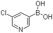 structure of CAS# 872041-85-5, 5-Chloropyridine-3-boronic acid;3-Chloropyridine-5-boronic acid