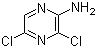 structure of CAS# 873-42-7, 2-Amino-3,5-dichloropyrazine;3,5-Dichloropyrazin-2-ylamine