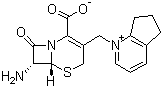 structure of CAS# 87314-56-5, 7-ACP;1-[[(6R,7R)-7-Amino-2-carboxy-8-oxo-5-thia-1-azabicyclo[4.2.0]oct-2-en-3-yl]methyl]-6,7-dihydro-5H-cyclopenta[b]pyridinium inner salt
