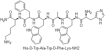 结构式 CAS# 87616-84-0, 生长激素释放肽-6