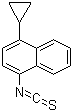 结构式 CAS# 878671-95-5, 1-环丙基萘-4-基异硫氰酸酯