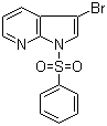 结构式 CAS# 880769-95-9, 1-(苯磺酰基)-3-溴-1H-吡咯并[2,3-b]吡啶