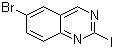 结构式 CAS# 882670-93-1, 6-溴-2-碘喹唑啉