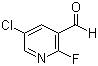 结构式 CAS# 882679-90-5, 2-氟-5-氯吡啶-3-甲醛; 2-氟-3-甲酰基-5-氯吡啶