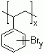 结构式 CAS# 88497-56-7, 溴化聚苯乙烯