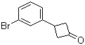 structure of CAS# 885267-15-2, 3-(3-Bromophenyl)cyclobutanone