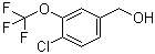 structure of CAS# 886500-89-6, 4-Chloro-3-(trifluoromethoxy)benzenemethanol;[4-Chloro-3-(trifluoromethoxy)phenyl]methanol