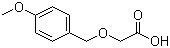 结构式 CAS# 88920-24-5, (4-甲氧基苄氧基)乙酸