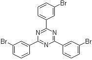 structure of CAS# 890148-78-4, 2,4,6-Tri(3-bromophenyl)-1,3,5-triazine;2,4,6-Tris(3-bromophenyl)triazine; TBrPZ