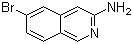 结构式 CAS# 891785-28-7, 6-溴异喹啉-3-胺