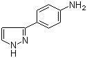 structure of CAS# 89260-45-7, 4-(1H-Pyrazol-3-yl)aniline
