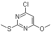 结构式 CAS# 89466-42-2, 4-氯-6-甲氧基-2-(甲硫基)嘧啶
