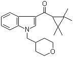 结构式 CAS# 895155-57-4, A-834735; [1-[(四氢-2H-吡喃-4-基)甲基]-1H-吲哚-3-基](2,2,3,3-四甲基环丙基)甲酮