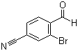 structure of CAS# 89891-69-0, 2-Bromo-4-cyanobenzaldehyde;3-Bromo-4-formylbenzonitrile
