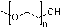 结构式 CAS# 9004-74-4, 聚乙二醇单甲醚; 聚乙二醇甲醚