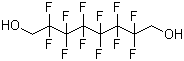 结构式 CAS# 90177-96-1, 1H,1H,8H,8H-十二氟-1,8-辛二醇