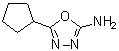 结构式 CAS# 90221-15-1, 5-环戊基-1,3,4-恶二唑-2-胺