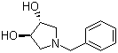 结构式 CAS# 90365-74-5, (3S,4S)-1-苄基吡咯烷-3,4-二醇