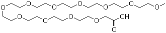结构式 CAS# 908258-58-2, 3,6,9,12,15,18,21,24,27,30,33-十一氧杂三十四烷酸