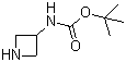 structure of CAS# 91188-13-5, 3-N-Boc-amino-azetidine;tert-Butyl azetidin-3-ylcarbamate; 3-Boc-aminoazetidine
