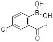 结构式 CAS# 913835-76-4, 4-氯-2-甲酰基苯硼酸