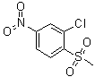结构式 CAS# 91842-77-2, 3-氯-4-(甲基磺酰基)硝基苯