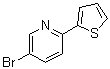 结构式 CAS# 91891-74-6, 5-溴-2-(噻吩-2-基)吡啶