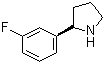 结构式 CAS# 920274-03-9, (R)-2-(3-氟苯基)吡咯烷