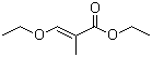 structure of CAS# 92145-32-9, 3-Ethoxy-2-methyl-2-propenoic acid ethyl ester