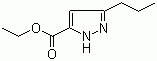 structure of CAS# 92945-27-2, Ethyl 3-n-propylpyrazole-5-carboxylate;3-n-Propylpyrazole-5-carboxylic acid ethyl ester