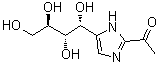 结构式 CAS# 94944-70-4, 1-[5-[(1R,2S,3R)-1,2,3,4-四羟基丁基]-1H-咪唑-2-基]乙酮