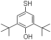 结构式 CAS# 950-59-4, 2,6-二叔丁基-4-巯基苯酚