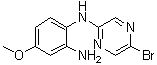 structure of CAS# 950845-96-2, N1-(5-Bromo-2-pyrazinyl)-4-methoxy-1,2-benzenediamine
