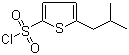 结构式 CAS# 958650-96-9, 5-异丁基噻吩-2-磺酰氯; 5-(2-甲基丙基)噻吩-2-磺酰氯