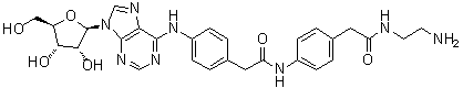结构式 CAS# 96760-69-9, N-[4-[2-[[4-[2-[(2-氨基乙基)氨基]-2-氧代乙基]苯基]氨基]-2-氧代乙基]苯基]腺苷
