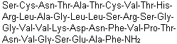 结构式 CAS# 96827-03-1, 1-L-丝氨酸-3-L-天冬氨酰胺-25-L-天冬氨酸-35-L-谷氨酸-alpha-降钙素基因相关肽