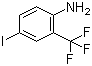 structure of CAS# 97760-97-9, 4-Iodo-2-trifluoromethylphenylamine