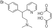 structure of CAS# 980-71-2, Brompheniramine hydrogen maleate;1-p-Bromophenyl-1-(2-pyridyl)-3-dimethylaminopropane maleate; 1-(N,N-Dimethylamino)-3-(p-bromophenyl)-3-(alpha-pyridyl)propane maleate