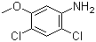 结构式 CAS# 98446-49-2, 2,4-二氯-5-甲氧基苯胺
