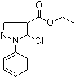 structure of CAS# 98534-76-0, Ethyl 5-chloro-1-phenylpyrazole-4-carboxylate
